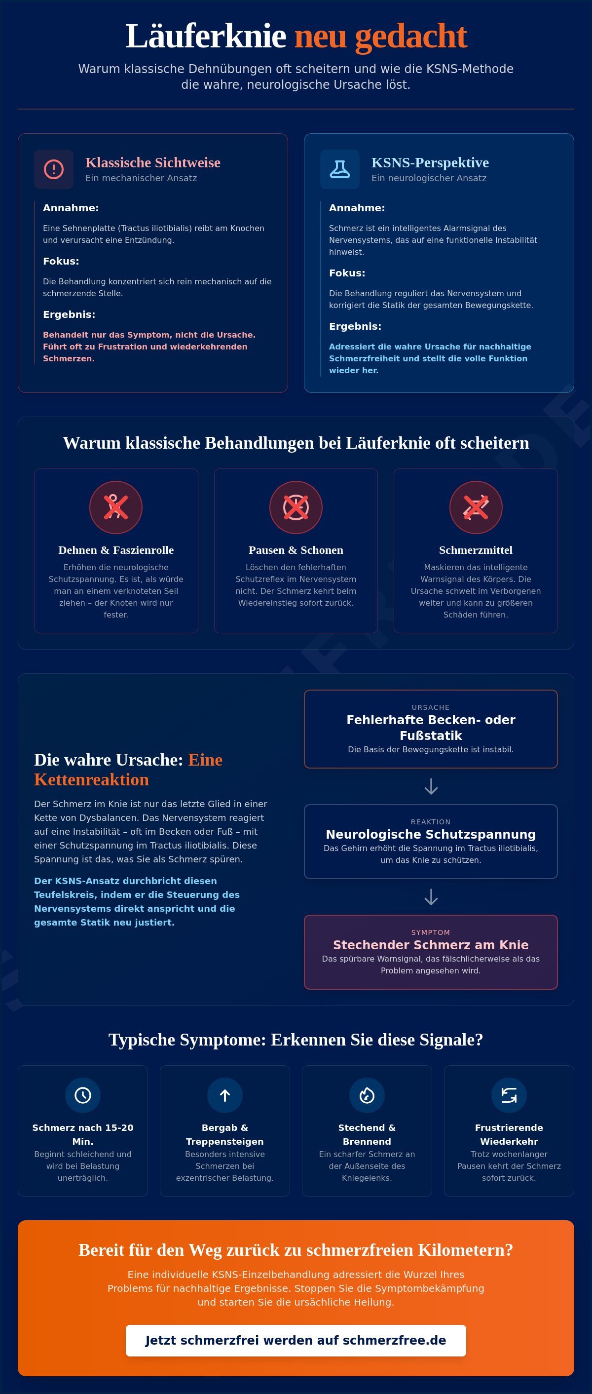 Behandlung bei Läuferknie: Warum das Nervensystem der Schlüssel zur Heilung ist