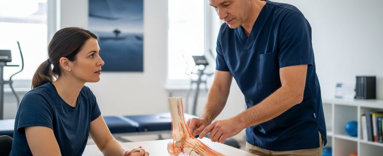 Fersensporn Behandlung: Warum herkömmliche Therapien oft scheitern und wie Sie die Ursache lösen 1 - Präzise Schmerzbehandlung Fersensporn Behandlung: Warum herkömmliche Therapien oft scheitern und wie Sie die Ursache lösen