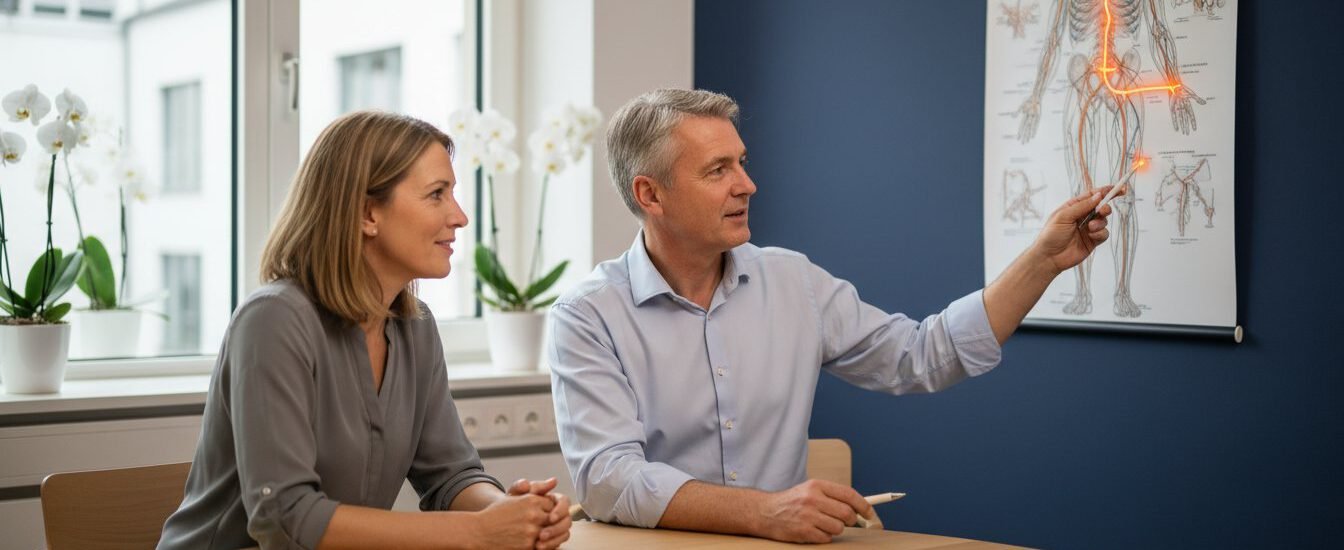 Schmerztherapie Erstgespräch: Der entscheidende Wendepunkt auf Ihrem Weg zur Schmerzfreiheit 1 - Präzise Schmerzbehandlung Schmerztherapie Erstgespräch: Der entscheidende Wendepunkt auf Ihrem Weg zur Schmerzfreiheit