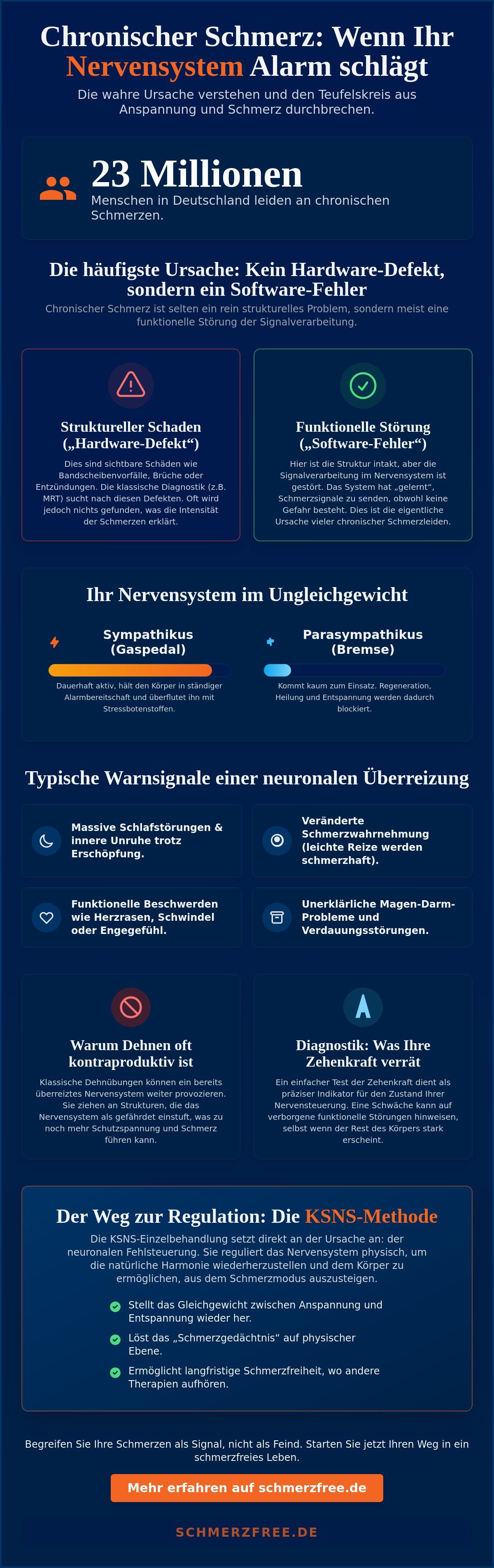 Überreiztes Nervensystem: Symptome, Schmerzen und der Weg zur echten Regulation 2026 2 - Präzise Schmerzbehandlung Überreiztes Nervensystem: Symptome, Schmerzen und der Weg zur echten Regulation 2026