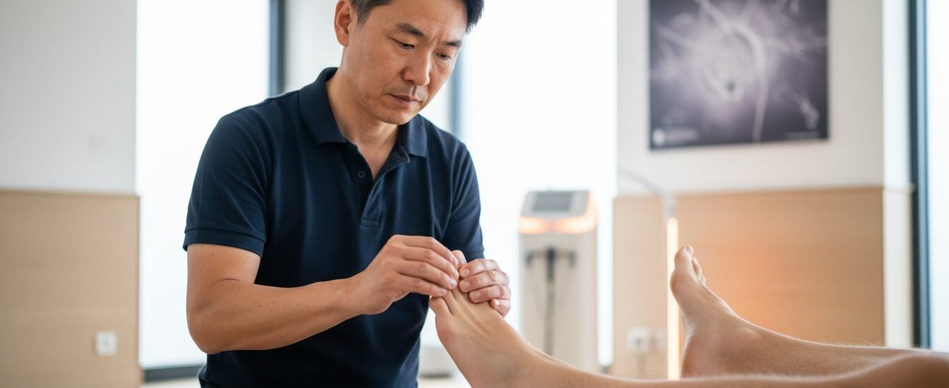 Zehenkraft messen in der Schmerztherapie: Warum Ihre Füße der Schlüssel zur Heilung sind 1 - Präzise Schmerzbehandlung Zehenkraft messen in der Schmerztherapie: Warum Ihre Füße der Schlüssel zur Heilung sind
