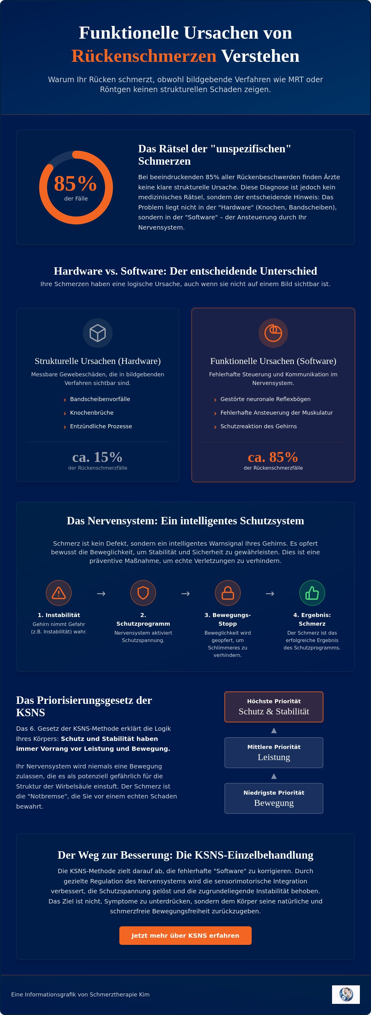 Funktionelle Ursachen von Rückenschmerzen: Warum Ihr Nervensystem den Schmerz steuert