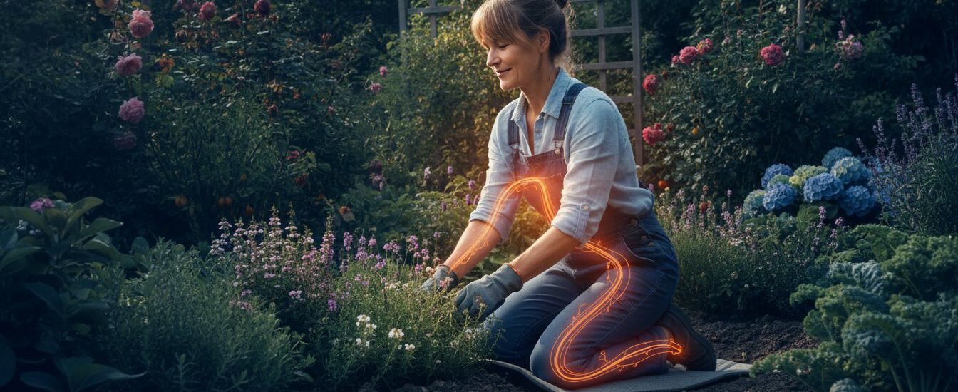 Gartenarbeit ohne Knieschmerzen: Warum Ihr Nervensystem die Lösung hütet (2026) 1 - Präzise Schmerzbehandlung Gartenarbeit ohne Knieschmerzen: Warum Ihr Nervensystem die Lösung hütet (2026)