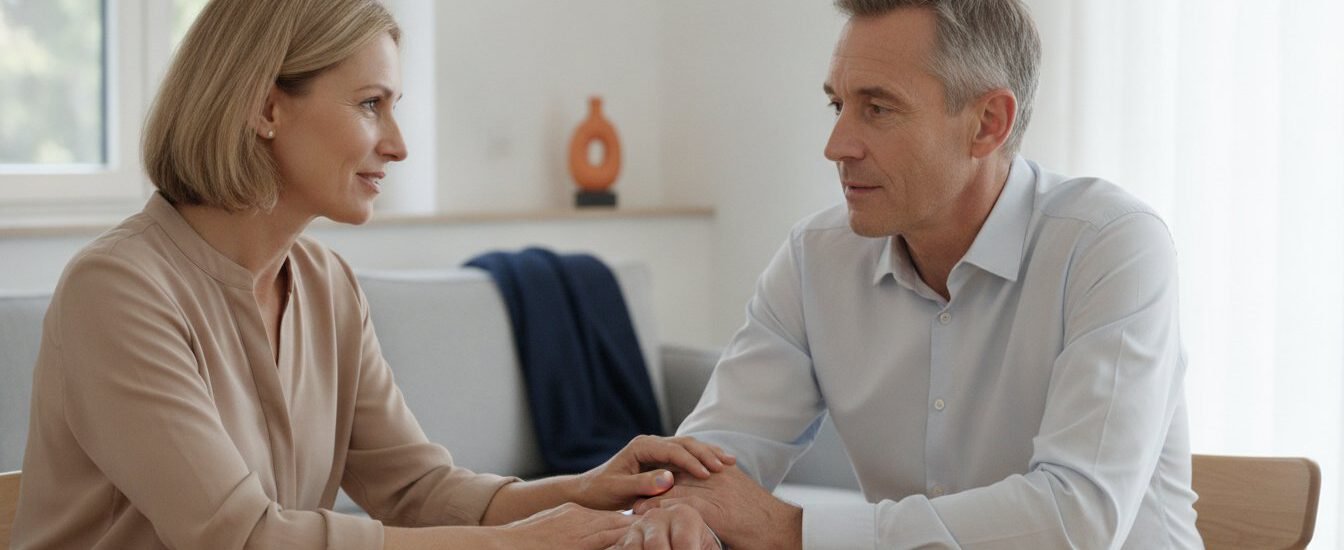 Partner von neuer Therapie überzeugen: So gelingt das Gespräch bei chronischen Schmerzen 1 - Präzise Schmerzbehandlung Partner von neuer Therapie überzeugen: So gelingt das Gespräch bei chronischen Schmerzen